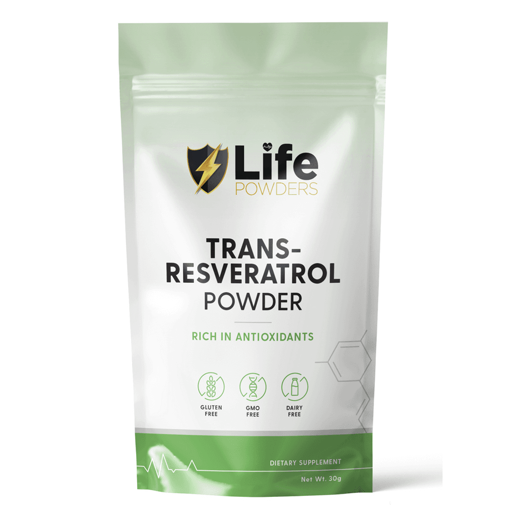 Life Powders European Trans-Resveratrol Powder 30 grams